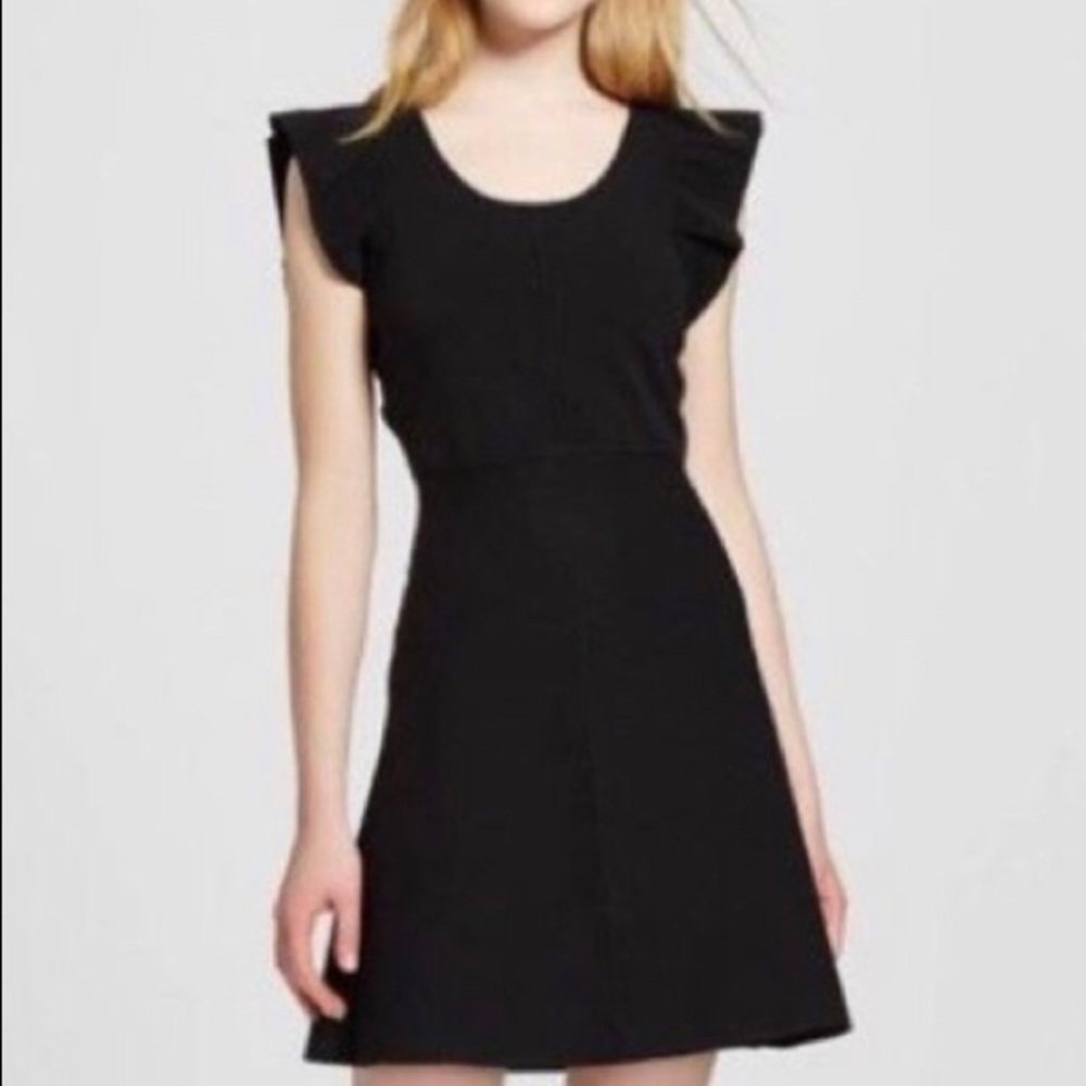 NWT Victoria Beckham for Target black ruffle dress